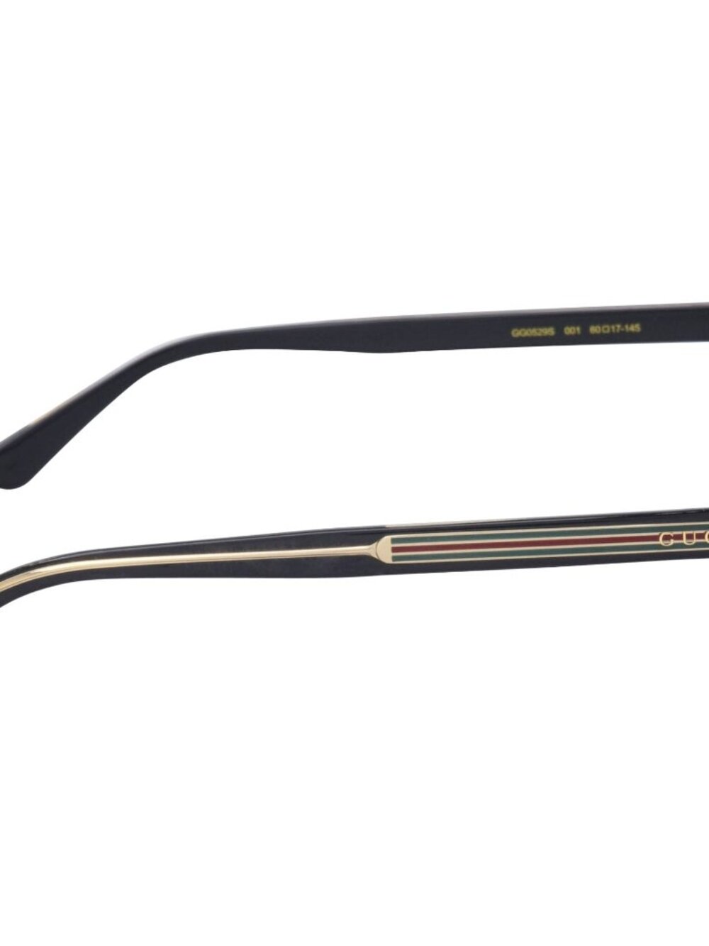 NEW GUCCI GG0529S 001 GOLD/BLACK GREY MEN'S AVIATOR AUTHENTIC SUNGLASSES - Picture 4 of 6